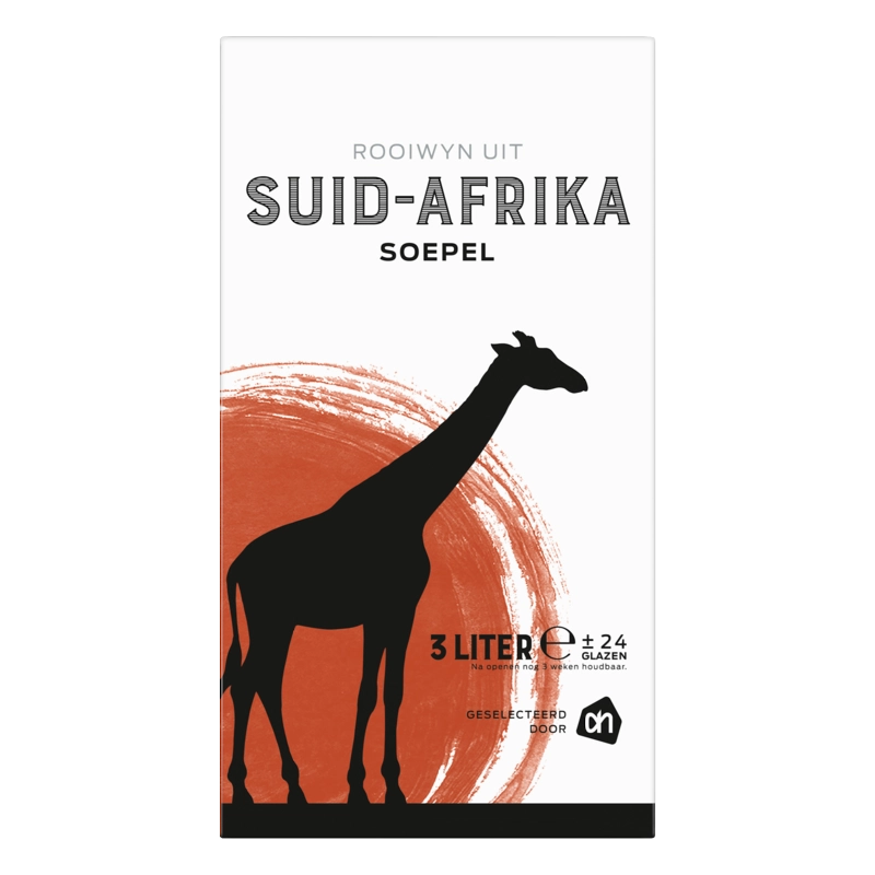 Etiket van Soepele Zuid-Afrikaans rood