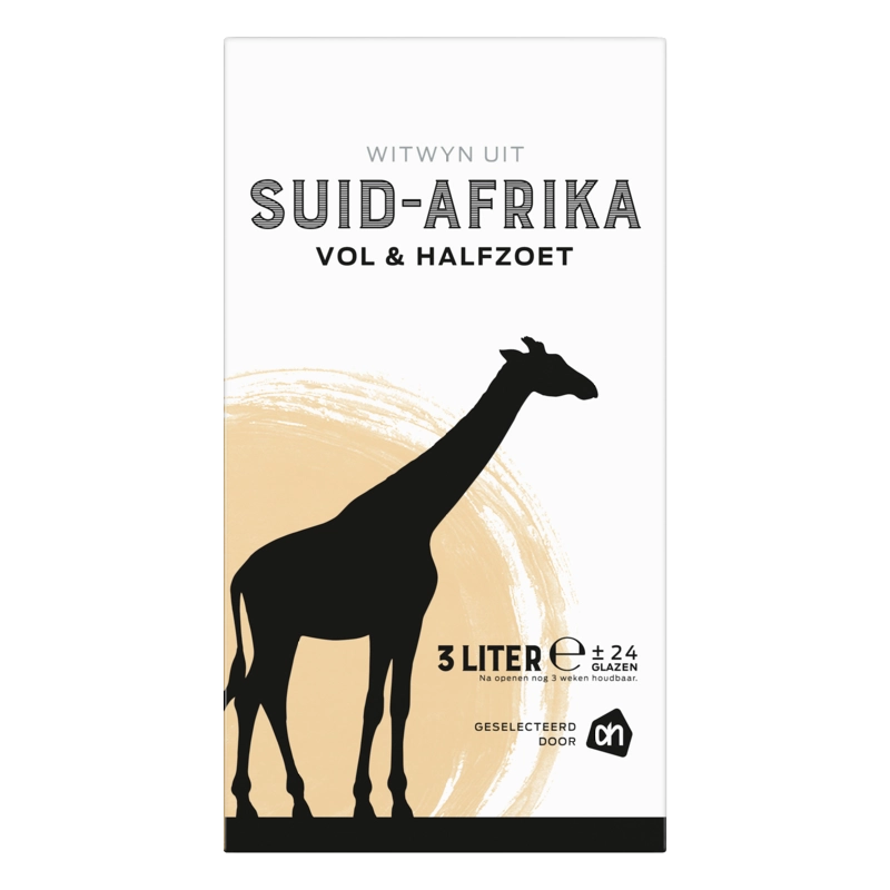 Etiket van Vol & halfzoete Zuid-Afrikaanse huiswijn wit