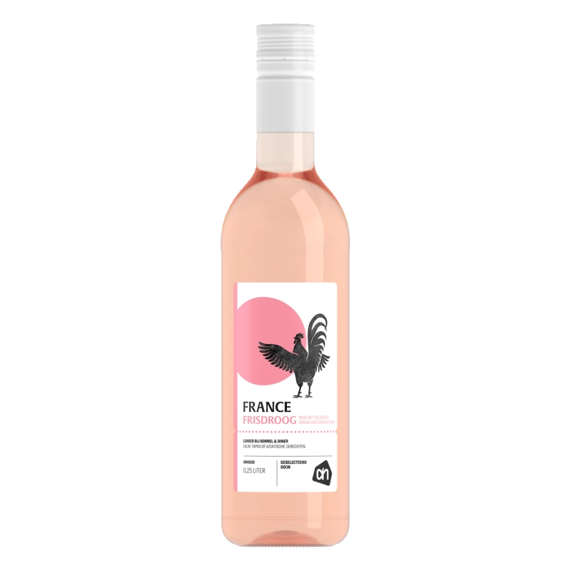Etiket van Fris & droge Franse huiswijn rosé