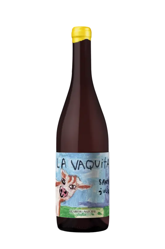 Etiket van La vaquita malbec torrontés natural